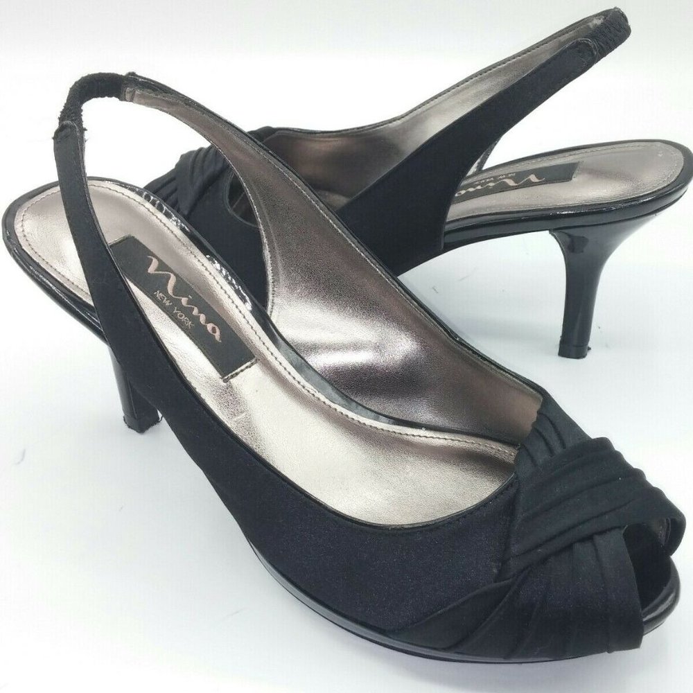 Nina 6.5 Womens Pumps Slingback Party Formal Heels